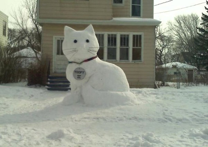 Mauws en Mimi - Snowman Kitty